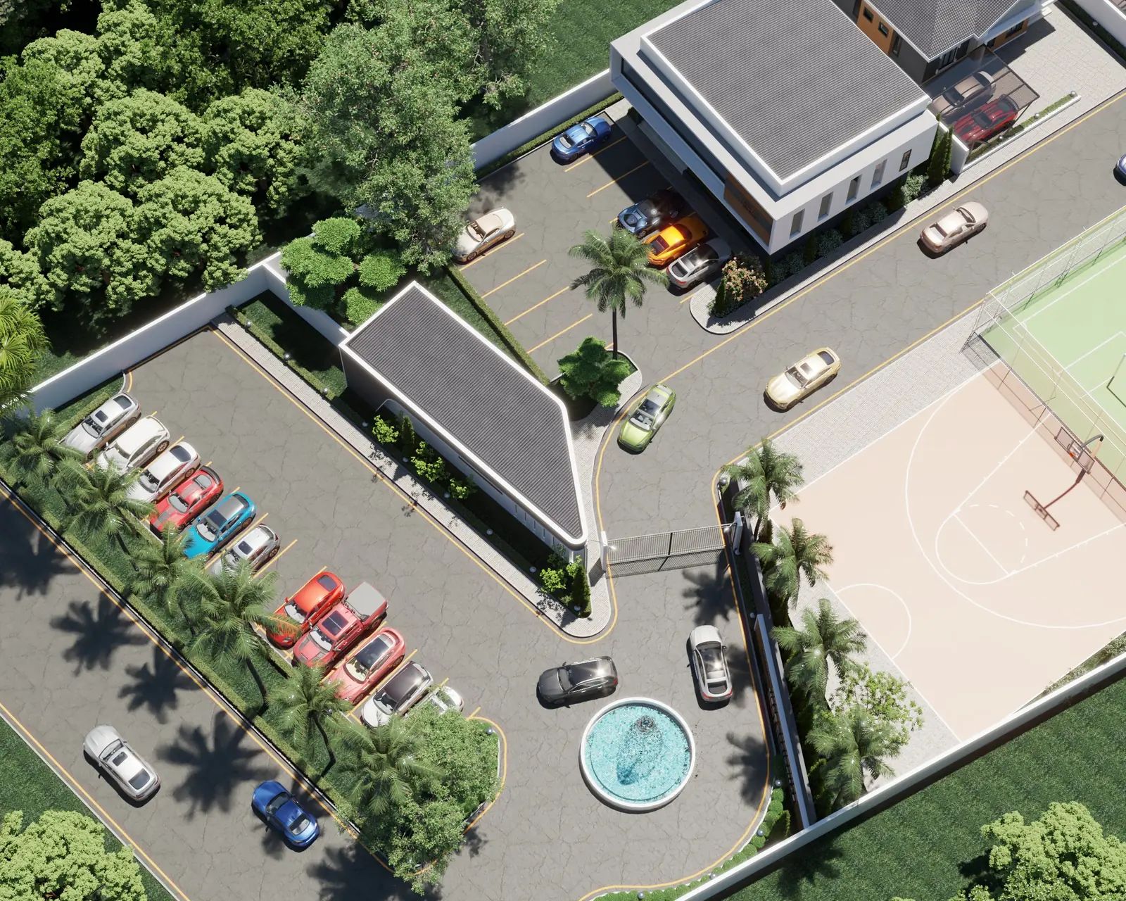 Aerial site overview